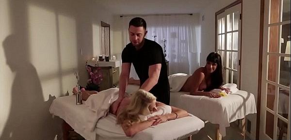  Glam milfs making their masseur very happy